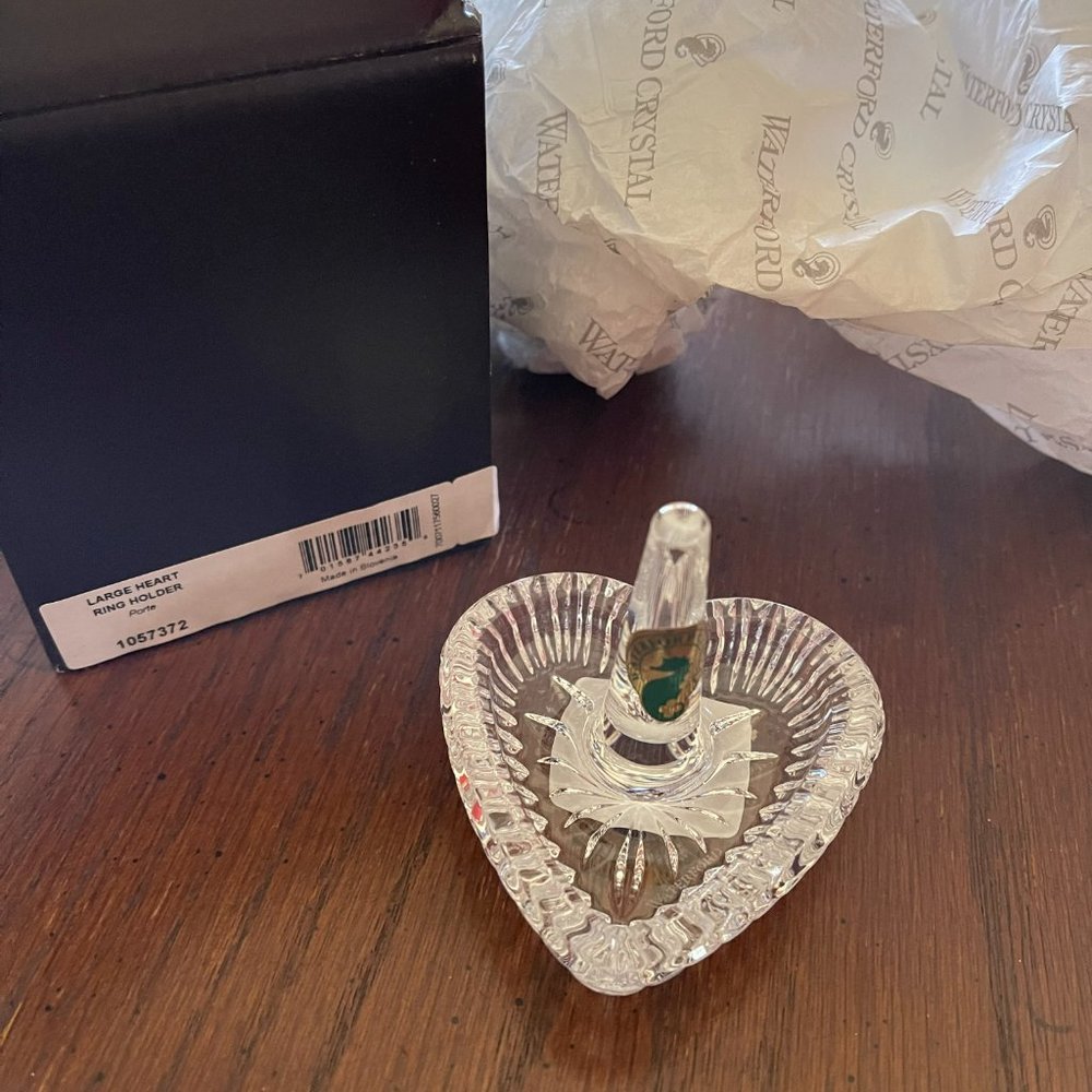 Waterford Heart Ring Holder New